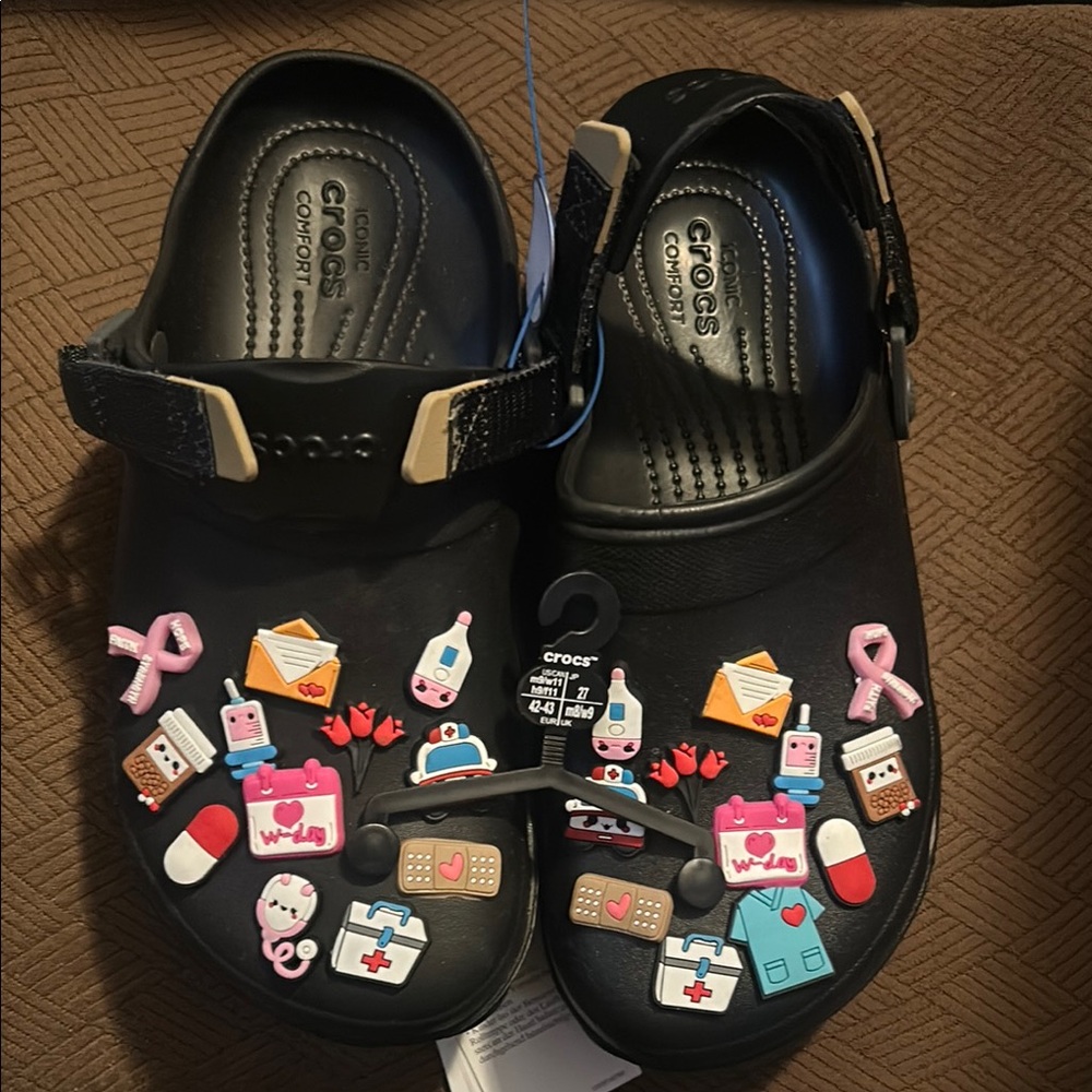 Crocs Classic All Terrain Clog Women Size 11 Men Size 9 - Black